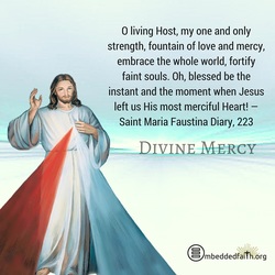 Divine Mercy Sunday... Oh, blessed be the instant and the moment when Jesus left us His most merciful Heart! - Diary, 223